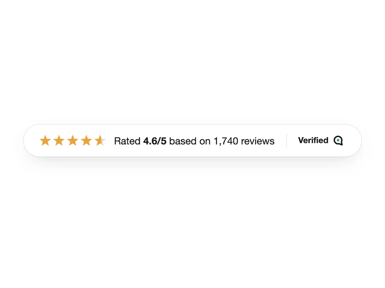 A slim store rating bar