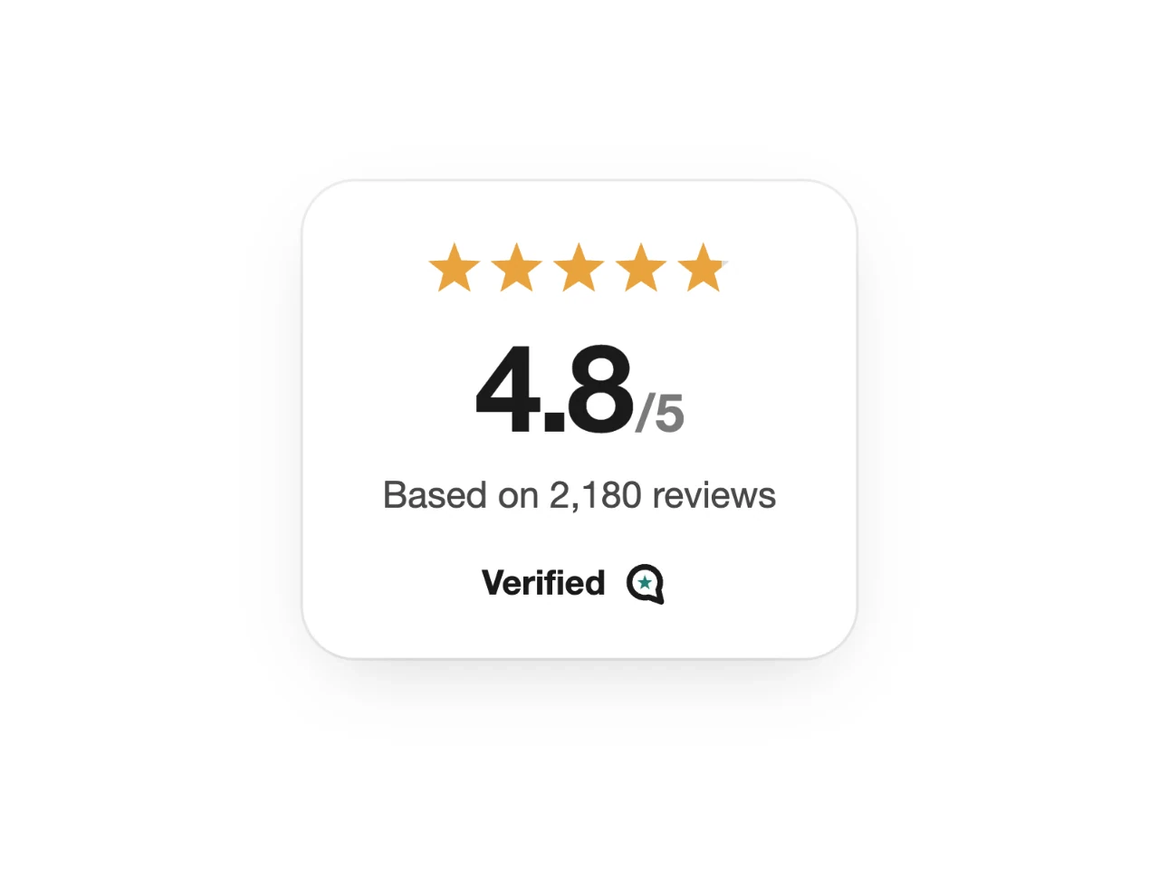 A store rating badge