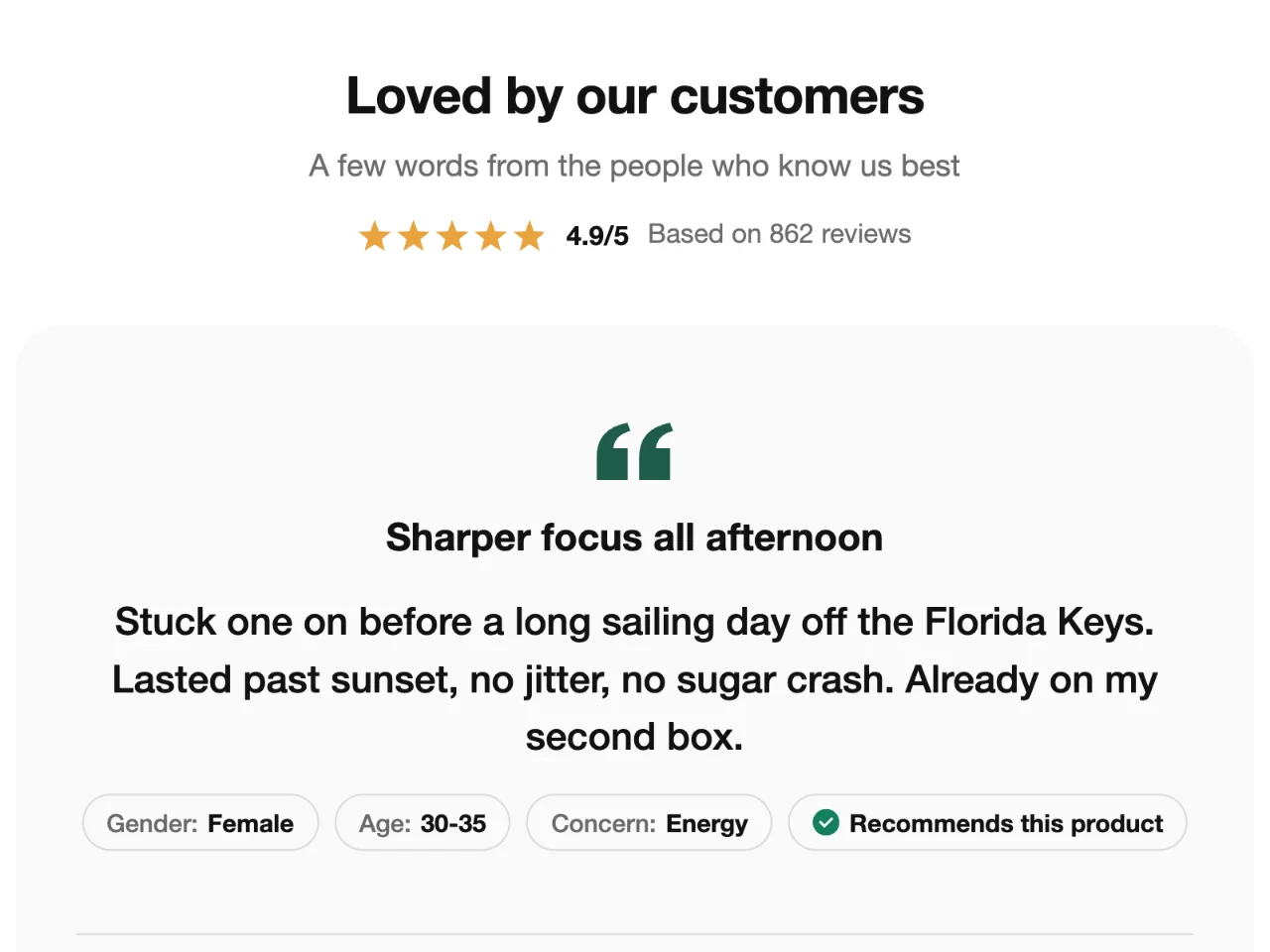 One large review